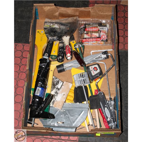 FLAT WITH PAINT/DRYWALL TOOLS INCL.