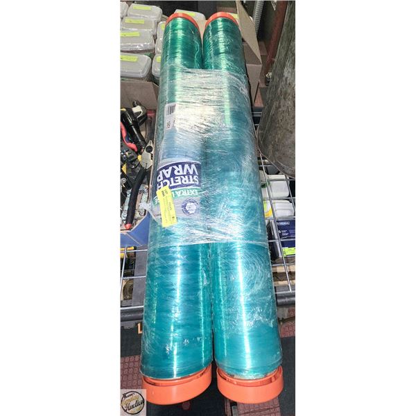 2 ROLLS EXTRA LARGE STRETCH WRAP 30 INCH X 1000FT