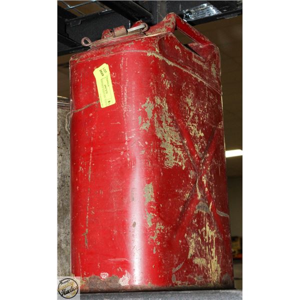 5 GAL VINTAGE GAS CAN - ESTATE