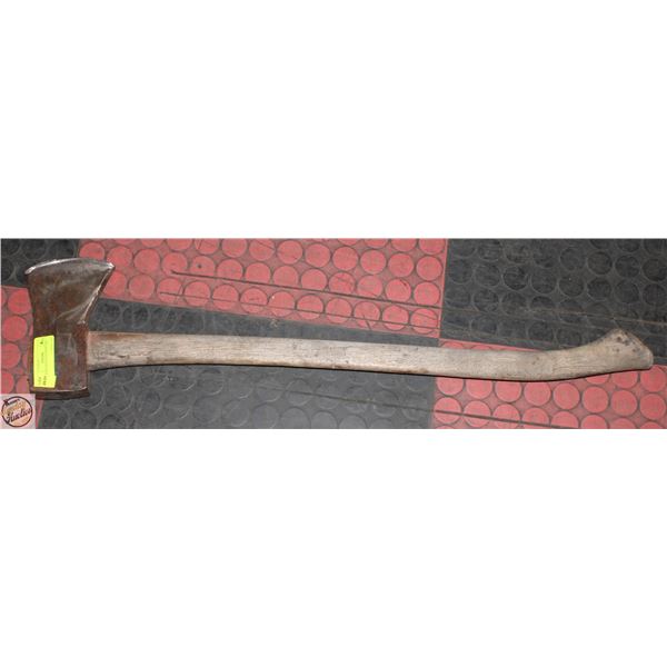 VINTAGE WOOD HANDLED AXE