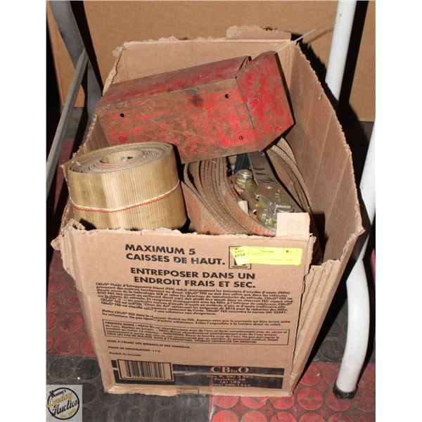 BOX OF STRAPS
