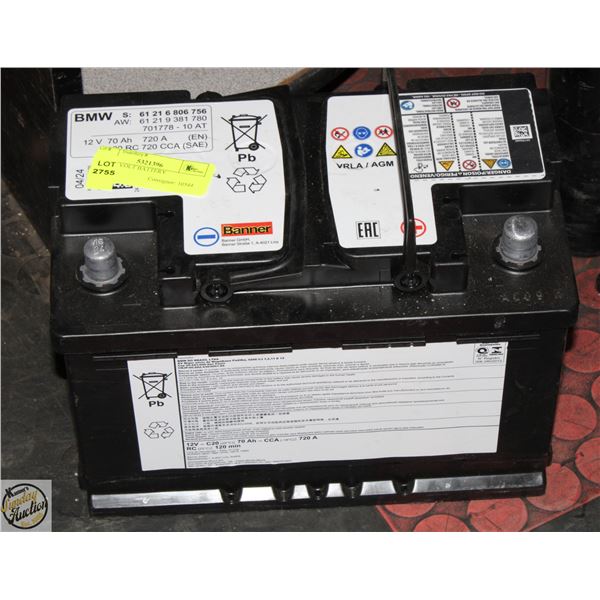 BMW 12 VOLT BATTERY