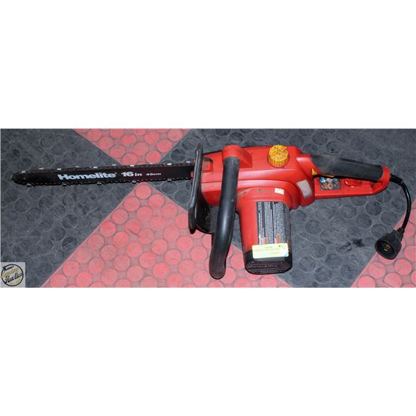 HOMELITE 16" ELECTRIC CHAINSAW