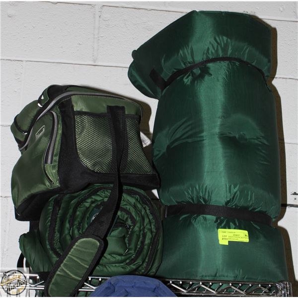 (3) COLEMAN COOLER, MATTRESS, NORTHERN ESCAPE