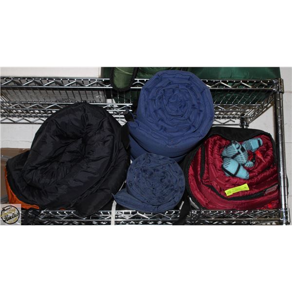 (4) WOODS CAMPING MATTRESSES, COLEMAN & MOUNTAIN