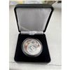Image 1 : NEW 1 oz RED COLOURED  DRAGON LUNA YEAR FINE SILVER .9999 COIN  UNC