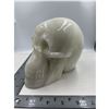 Image 3 : 7 X 5.3 INCH  LARGE ONXY CLACITE SKULL RETAIL $1200