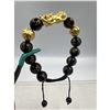 Image 3 : BRAND NEW FENG SHUI BLACK OBSIDISN WITH SAGIN PIXIU BRACELET