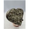 Image 2 : 4 X 3.5 INCH  PYRITE CLUSTER HEART