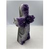 Image 2 : 5 X 2.9 INCH  AMETHYST ANGEL CARVING STATUE HANDMADE