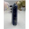 Image 4 : 3.1 INCH  LAPIS LAZULI  TOWER WITH PYRITE