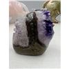 Image 4 : 2.7 X 2.9 INCH NATURAL DOUBLE FORMATION  AMETHYST GEODE POLISHED