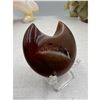 Image 3 : 1.8 INCH CARNELIAN MOON CARVING (BEAUTIFUL PIECE)