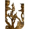 Image 5 : Pair of French Rococo Dore Bronze Candelabra