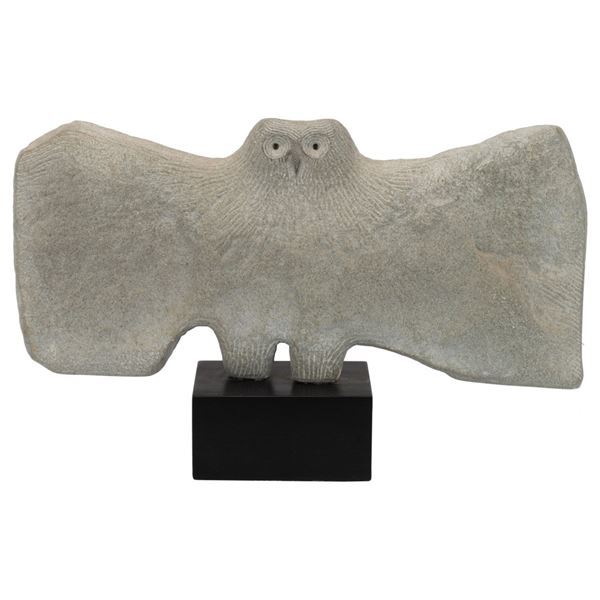 Roger Cavalli Modernist Granite Owl Sculpture