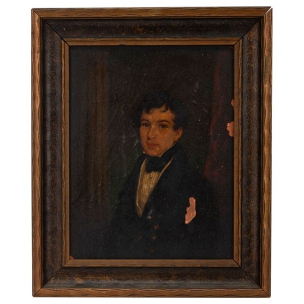 Portrait of a Gentleman on Wood