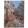 Image 1 : Antoine Knibily French Village Oil on Canvas