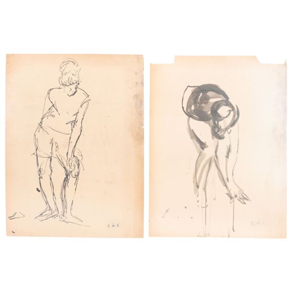 Elaine de Kooning - Sketch Studies