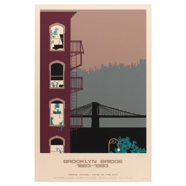 Jan Roy - Brooklyn Bridge Centennial Poster