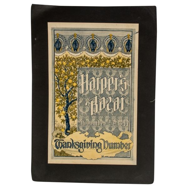 Harper's Bazaar Cover -Thanksgiving 1893