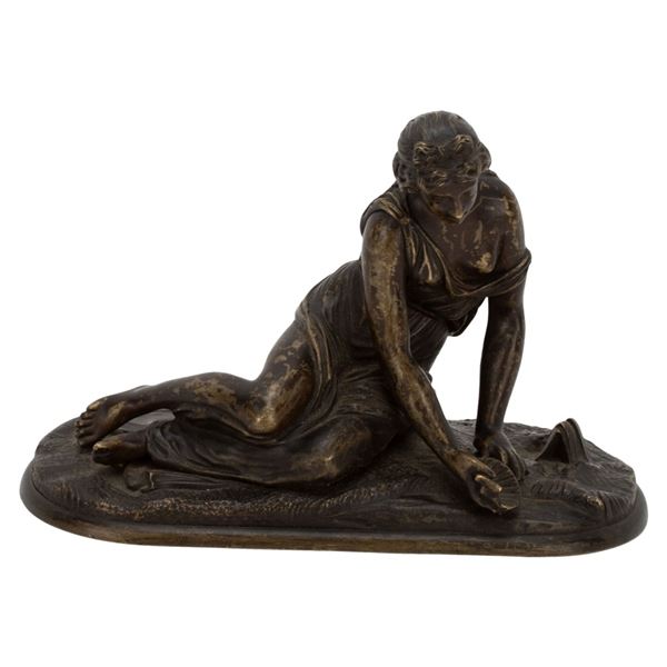 After Ferdinand Barbedienne Bronze Venus w/ Shell