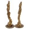 Image 2 : Pair Brass Hindu Figures, Shiva & Parvati