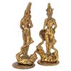 Image 3 : Pair Brass Hindu Figures, Shiva & Parvati