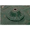 Image 11 : Scenic Overlay Slag Glass Table Lamp