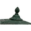 Image 6 : Scenic Overlay Slag Glass Table Lamp