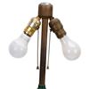 Image 9 : Scenic Overlay Slag Glass Table Lamp