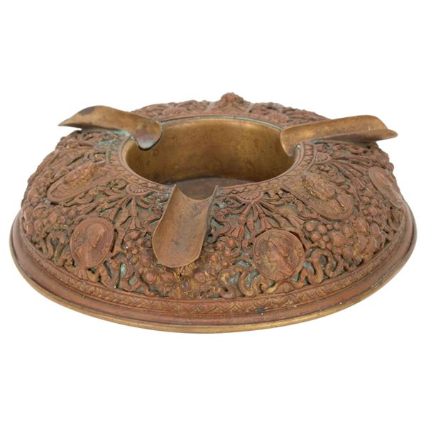 Antique French Gilt Bronze Figural Cigar Ashtray
