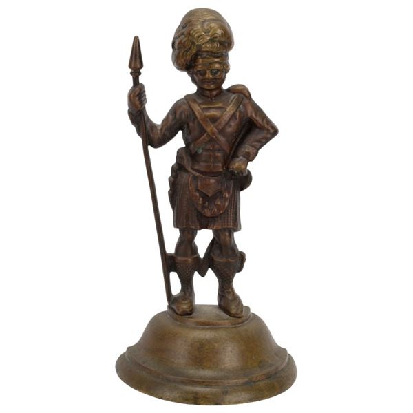 Brass Scottish Highlander Royal Guard Doorstop