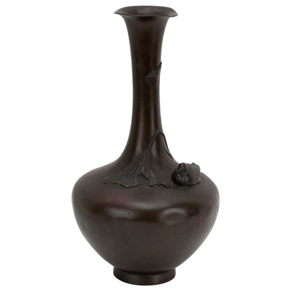 Japanese Bronze Vase, Meiji Period