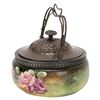 Image 6 : Carlsbad Austria Sweetmeat Jar with Silvered Lid