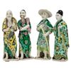 Image 1 : Famille Verde Chinese Porcelain Figures