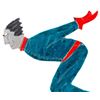 Image 4 : Art Deco Downhill Skier Cocktail Sticks - Sudre