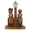 Image 1 : Anri Italian Wood Carved Bar Set
