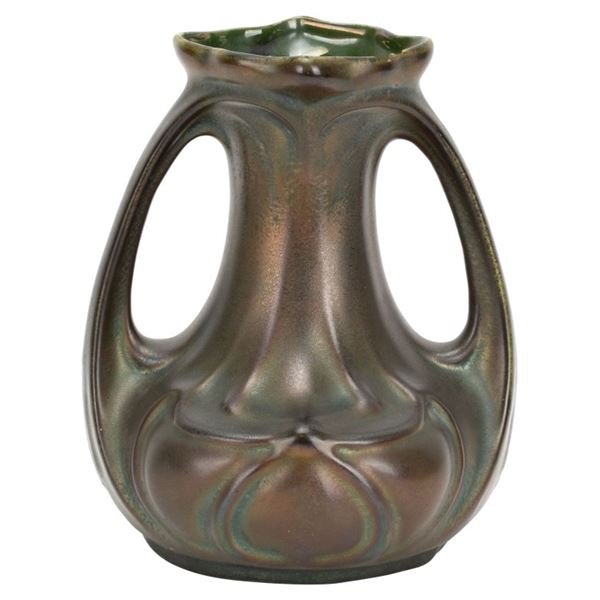 Amphora Art Nouveau Iridescent Ceramic Vase