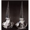 Image 1 : Hoya Crystal Pagoda Stopper Perfume Bottle - Pair