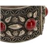 Image 3 : Antique Silver Plated Carnelian Cuff - Italy