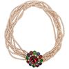 Image 2 : MV Vellano Jeweled Pearl Torsade, Earrings