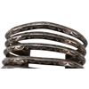 Image 4 : Navajo Sterling Silver Five Shank Cuff Bracelet