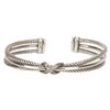 Image 1 : David Yurman X Crossover Sterling Diamond Cuff