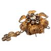 Image 3 : Victorian 9K Diamante Memento Mori Pendant Pin