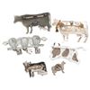 Image 2 : Figural Cow Brooches - Six Piece Mixed Metals Lot
