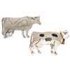 Image 3 : Figural Cow Brooches - Six Piece Mixed Metals Lot