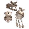 Image 2 : Native American Sterling Inlaid Pendant Pin Lot