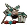 Image 4 : Native American Sterling Inlaid Pendant Pin Lot