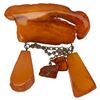 Image 7 : Russian Baltic Amber Jewelry Lot
