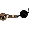 Image 6 : 14K Black Onyx Bead Necklace Carved Bone Flower